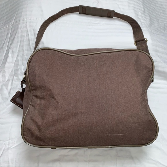Vintage Jaguar Brown Travel Messenger Shoulder Crossbody Work School Bag Laptop - Picture 4 of 14